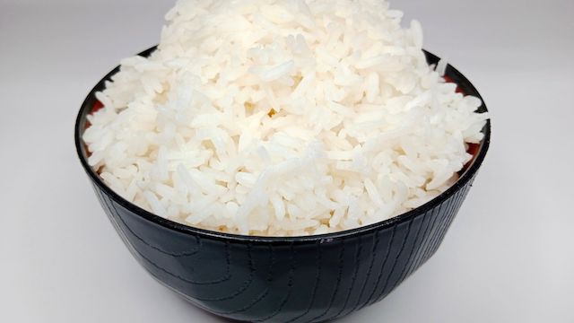 bowl of white rice
