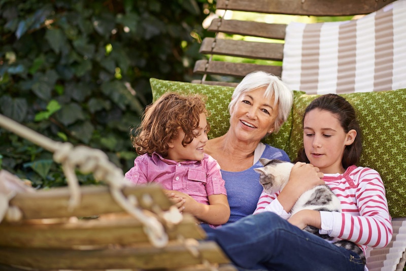 family with cat